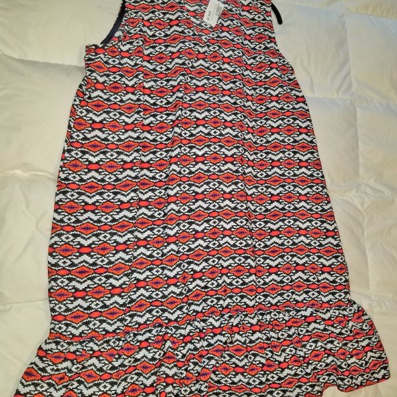 Twelve26 Batik Print A-Line Dress (1X) - Picture 1 of 4